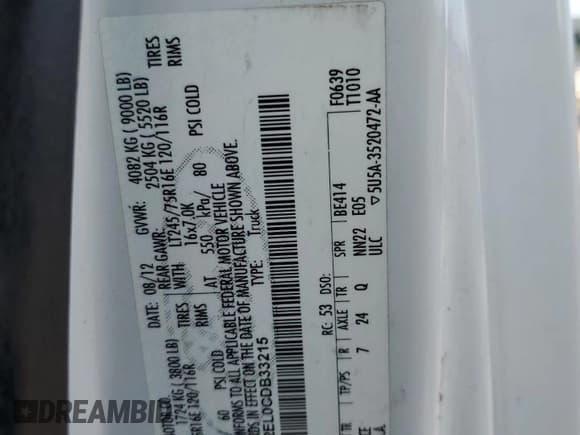 ✅ 2012 Ford Econoline Cargo Recreational • VIN: 1FTNE2EL0CDB33215 • Lot: 63120784. Wystawiony na Copart z przebiegiem 258 466 mil. Bezpłatny archiwum sprzedaży aukcyjnych z USA i szczegółowy raport historii pojazdu na DreamBid. Zdjęcie 13.