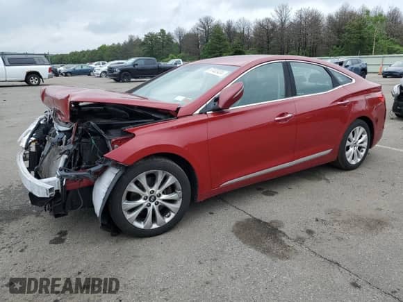 2013 Hyundai Azera with VIN KMHFG4JGXDA227071, listed as a Copart auction lot 57402424 with 53,424 mi miles and Non repairable. Bid and sale history available at DreamBid. Image 1.