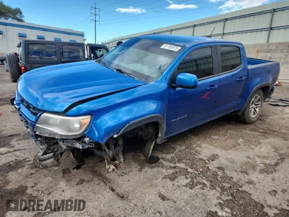 ✅ 2021 Chevrolet Colorado 2WD Work Truck • VIN: 1GCGSBEA1M1119908 • Lot: 81186975. Listed on Copart with 99,674 mi. Free auction sales archive from the USA and detailed vehicle history report at DreamBid. Image 1.