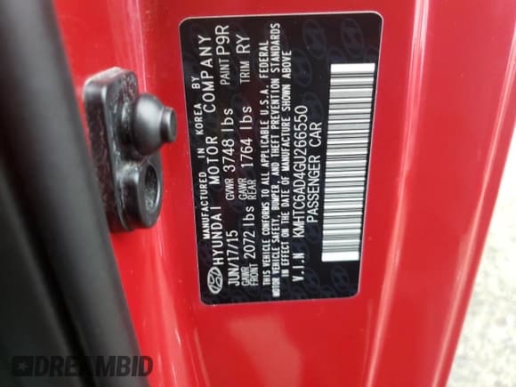 ✅ 2016 Hyundai Veloster • VIN: KMHTC6AD4GU266550 • Lot: 72531934. Wystawiony na Copart z przebiegiem 39 891 mil. Bezpłatny archiwum sprzedaży aukcyjnych z USA i szczegółowy raport historii pojazdu na DreamBid. Zdjęcie 12.