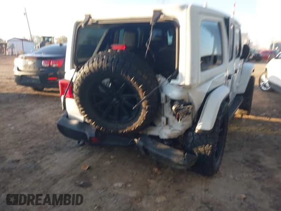 ✅ 2021 Jeep Wrangler Unlimited Sahara • VIN: 1C4HJXEG3MW782859 • Lot: 43320520. Listed on IAAI with 75,169 mi. Free auction sales archive from the USA and detailed vehicle history report at DreamBid. Image 4.