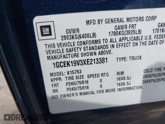 ✅ 1999 Chevrolet Silverado 1500 • VIN: 1GCEK19V3XE213381 • Лот: 42448020. Опубликован ранее на IAAI с пробегом 294 262 миль. Бесплатный доступ к архиву аукционных продаж из США и подробный отчёт об истории автомобиля на DreamBid. Изображение 9.