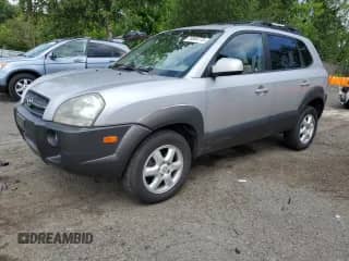2005 Hyundai Tucson GLS with VIN KM8JN12D15U130408, listed as a Copart auction lot 59990775 with 242,555 mi miles and Salvage title. Bid and sale history available at DreamBid. Image 1.