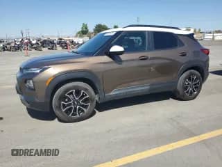 2022 Chevrolet TrailBlazer ACTIV с VIN KL79MSSL0NB052820, выставлен на аукционе Copart как лот 66551075 с пробегом 60 356 миль миль и Списание • Salvage title. История ставок и продаж доступна на DreamBid. Изображение 1.