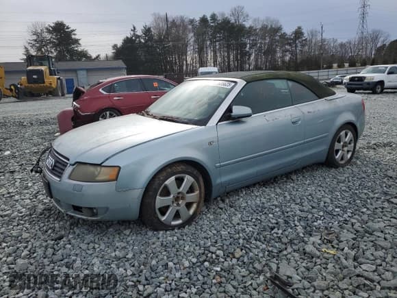 ✅ 2003 Audi A4 3.0L • VIN: WAUAT48H93K010612 • Лот: 87635625. Опубликован ранее на Copart с пробегом Не указан. Бесплатный доступ к архиву аукционных продаж из США и подробный отчёт об истории автомобиля на DreamBid. Изображение 1.