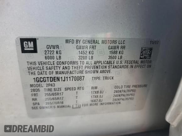 ✅ 2018 Chevrolet Colorado 4WD Z71 • VIN: 1GCGTDEN1J1170087 • Лот: 68008125. Опубликован ранее на Copart с пробегом 75 895 миль. Бесплатный доступ к архиву аукционных продаж из США и подробный отчёт об истории автомобиля на DreamBid. Изображение 13.