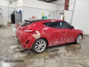 ✅ 2013 Hyundai Veloster w/Black Int • VIN: KMHTC6AD1DU105696 • Lot: 45562345. Listed on Copart with 60,259 mi. Free auction sales archive from the USA and detailed vehicle history report at DreamBid. Image 3.