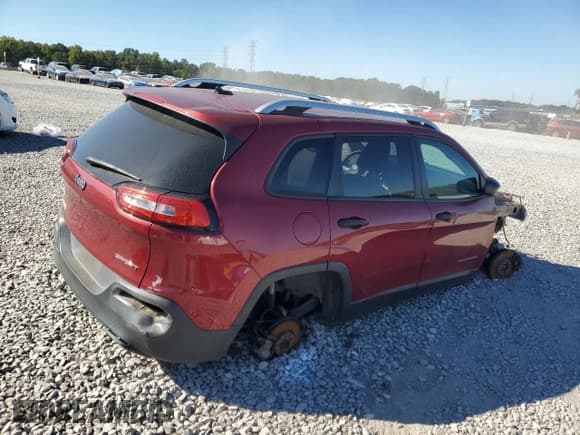 ✅ 2015 Jeep Cherokee Sport • VIN: 1C4PJLABXFW657861 • Lot: 85925785. Listed on Copart with Not provided. Free auction sales archive from the USA and detailed vehicle history report at DreamBid. Image 3.