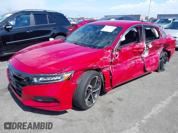 2018 Honda Accord Sport с VIN 1HGCV1F39JA168075, выставлен на аукционе IAAI как лот 43411461 с пробегом Не указан миль и . История ставок и продаж доступна на DreamBid. Изображение 2.
