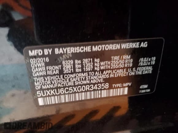 ✅ 2016 BMW X6 xDrive50i • VIN: 5UXKU6C5XG0R34358 • Lot: 66134705. Wystawiony na Copart z przebiegiem 128 048 mil. Bezpłatny archiwum sprzedaży aukcyjnych z USA i szczegółowy raport historii pojazdu na DreamBid. Zdjęcie 13.