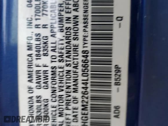 ✅ 2004 Honda Civic LX • VIN: 1HGEM22644L056648 • Lot: 86604624. Listed on Copart with 244,690 mi. Free auction sales archive from the USA and detailed vehicle history report at DreamBid. Image 12.