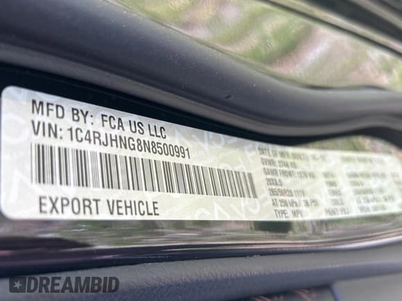 ✅ 2022 Jeep Grand Cherokee • VIN: 1C4RJHNG8N8500991 • Lot: 67420085. Listed on Copart with 41,614 mi. Free auction sales archive from the USA and detailed vehicle history report at DreamBid. Image 10.