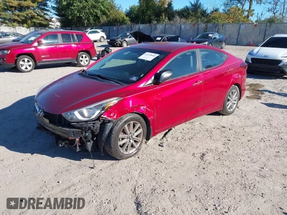 ✅ 2015 Hyundai Elantra SE • VIN: 5NPDH4AE9FH614150 • Lot: 43478908. Listed on IAAI with 185,399 mi. Free auction sales archive from the USA and detailed vehicle history report at DreamBid. Image 18.