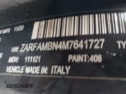 ✅ 2021 Alfa Romeo Giulia Ti Sport • VIN: ZARFAMBN4M7641727 • Lot: 41570358. Listed on IAAI with Not provided. Free auction sales archive from the USA and detailed vehicle history report at DreamBid. Image 9.