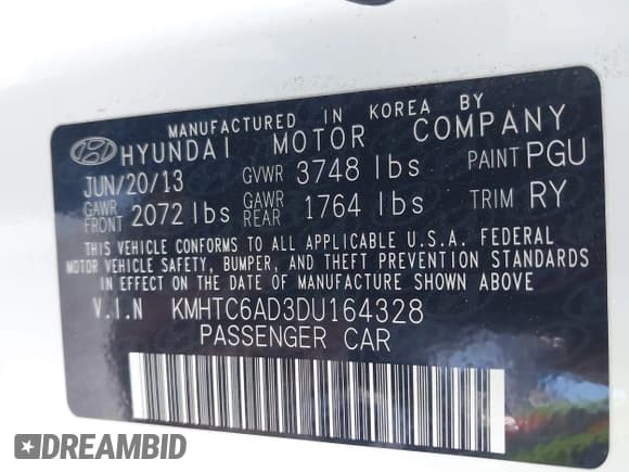 ✅ 2013 Hyundai Veloster w/Black Int • VIN: KMHTC6AD3DU164328 • Lot: 41706019. Wystawiony na IAAI z przebiegiem 106 976 mil. Bezpłatny archiwum sprzedaży aukcyjnych z USA i szczegółowy raport historii pojazdu na DreamBid. Zdjęcie 9.