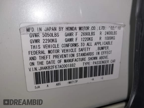 ✅ 2010 Acura RL Technology • VIN: JH4KB2F67AC001882 • Lot: 40549480. Wystawiony na IAAI z przebiegiem 122 164 mil. Bezpłatny archiwum sprzedaży aukcyjnych z USA i szczegółowy raport historii pojazdu na DreamBid. Zdjęcie 9.