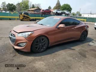 2013 Hyundai Genesis Coupe Grand Touring с VIN KMHHU6KJ0DU089398, выставлен на аукционе Copart как лот 66066695 с пробегом 146 875 миль миль и Списание • Salvage title. История ставок и продаж доступна на DreamBid. Изображение 1.