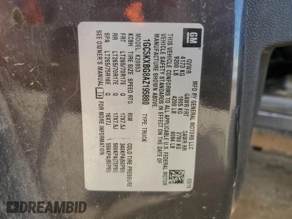 ✅ 2010 Chevrolet Silverado 2500HD LT • VIN: 1GC5KXBG8AZ195880 • Лот: 77779124. Опубликован ранее на Copart с пробегом 132 121 миль. Бесплатный доступ к архиву аукционных продаж из США и подробный отчёт об истории автомобиля на DreamBid. Изображение 15.