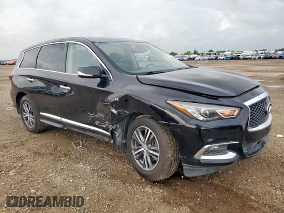 ✅ 2019 Infiniti QX60 Pure • VIN: 5N1DL0MN0KC503037 • Lot: 60619995. Listed on Copart with 140,246 mi. Free auction sales archive from the USA and detailed vehicle history report at DreamBid. Image 4.