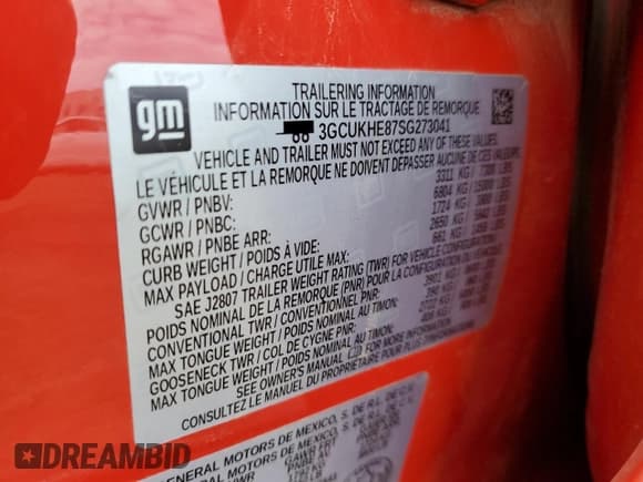 ✅ 2025 Chevrolet Silverado 1500 • VIN: 3GCUKHE87SG273041 • Лот: 69351505. Опубликован ранее на Copart с пробегом 20 300 миль. Бесплатный доступ к архиву аукционных продаж из США и подробный отчёт об истории автомобиля на DreamBid. Изображение 13.