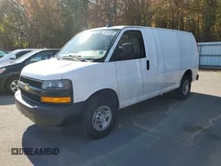 ✅ 2023 Chevrolet Express Cargo • VIN: 1GCWGAFP2P1256094 • Lot: 87431305. Listed on Copart with 55,880 mi. Free auction sales archive from the USA and detailed vehicle history report at DreamBid. Image 1.