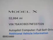 ✅ 2022 Tesla Model X • VIN: 7SAXCBE57NF337329 • Lot: 42294247. Wystawiony na IAAI z przebiegiem 52 994 mil. Bezpłatny archiwum sprzedaży aukcyjnych z USA i szczegółowy raport historii pojazdu na DreamBid. Zdjęcie 16.
