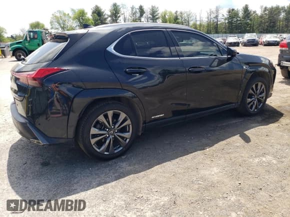 ✅ 2022 Lexus UX 250h F Sport • VIN: JTHR9JBH0N2062952 • Lot: 54942905. Listed on Copart with 36,314 mi. Free auction sales archive from the USA and detailed vehicle history report at DreamBid. Image 3.