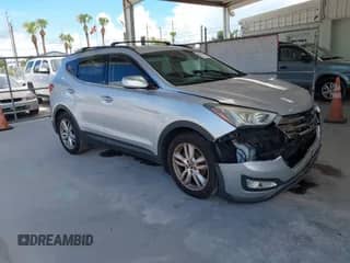 2013 Hyundai Santa Fe Sport z VIN 5XYZU3LA0DG098741, wystawiony jako IAAI lot #43054236 z przebiegiem 136 127 mil mil oraz . Historia ofert i sprzedaży dostępna na DreamBid. Obrazek 1.