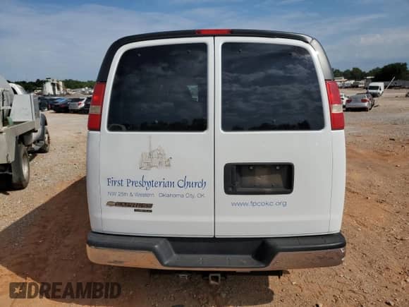 2012 Chevrolet Express Passenger 1LT с VIN 1GAZG1FG4C1190180, выставлен на аукционе Copart как лот 60436354 с пробегом 58 412 миль миль и Списание • Salvage title. История ставок и продаж доступна на DreamBid. Изображение 6.