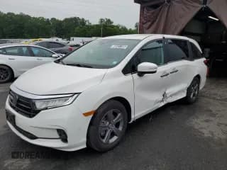 ✅ 2024 Honda Odyssey EX • VIN: 5FNRL6H50RB059887 • Лот: 60531155. Опубликован ранее на Copart с пробегом 13 375 миль. Бесплатный доступ к архиву аукционных продаж из США и подробный отчёт об истории автомобиля на DreamBid. Изображение 1.