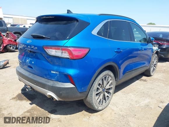✅ 2020 Ford Escape Titanium • VIN: 1FMCU9J95LUB15303 • Lot: 42945198. Wystawiony na IAAI z przebiegiem 81 928 mil. Bezpłatny archiwum sprzedaży aukcyjnych z USA i szczegółowy raport historii pojazdu na DreamBid. Zdjęcie 4.