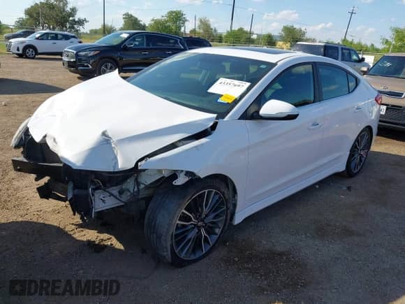 2018 Hyundai Elantra Sport with VIN KMHD04LB5JU534753, listed as a IAAI auction lot 43357697 with 62,897 mi miles and . Bid and sale history available at DreamBid. Image 18.