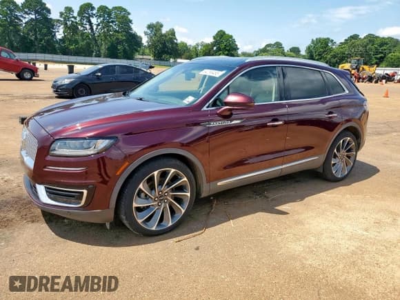 ✅ 2019 Lincoln Nautilus Reserve • VIN: 2LMPJ6LP7KBL61802 • Lot: 64099465. Listed on Copart with 57,222 mi. Free auction sales archive from the USA and detailed vehicle history report at DreamBid. Image 1.