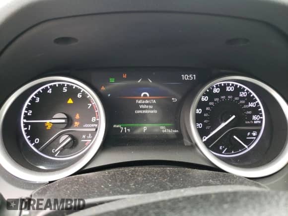 2022 Toyota Camry LE with VIN 4T1C11BK2NU071842, listed as a Copart auction lot 55873425 with 64,762 mi miles and Salvage title. Bid and sale history available at DreamBid. Image 9.