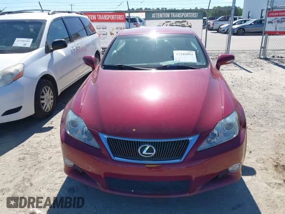 ✅ 2010 Lexus IS 250 C • VIN: JTHFF2C26A2502906 • Lot: 42345094. Listed on IAAI with 200,600 mi. Free auction sales archive from the USA and detailed vehicle history report at DreamBid. Image 12.