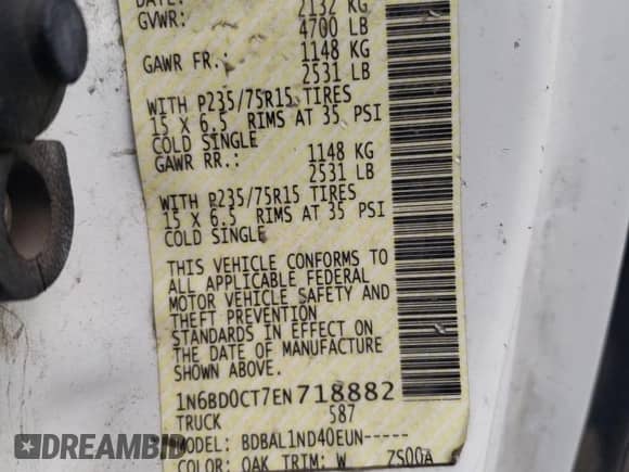 2014 Nissan Frontier S z VIN 1N6BD0CT7EN718882, wystawiony jako Copart lot #71261655 z przebiegiem 147 130 mil mil oraz Czysty tytuł • Clean title. Historia ofert i sprzedaży dostępna na DreamBid. Obrazek 12.