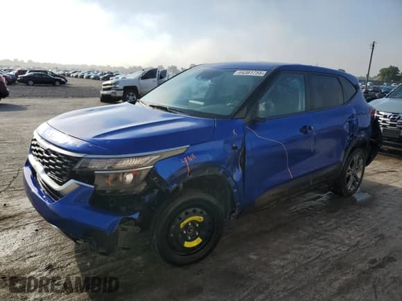 ✅ 2022 Kia Seltos LX • VIN: KNDEPCAA9N7340420 • Lot: 64361755. Listed on Copart with 54,795 mi. Free auction sales archive from the USA and detailed vehicle history report at DreamBid. Image 1.