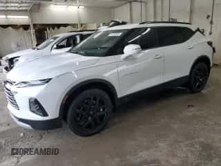 2022 Chevrolet Blazer LT z VIN 3GNKBCR42NS144618, wystawiony jako Copart lot #71410325 z przebiegiem 39 355 mil mil oraz Szkoda całkowita • Salvage title. Historia ofert i sprzedaży dostępna na DreamBid. Obrazek 1.