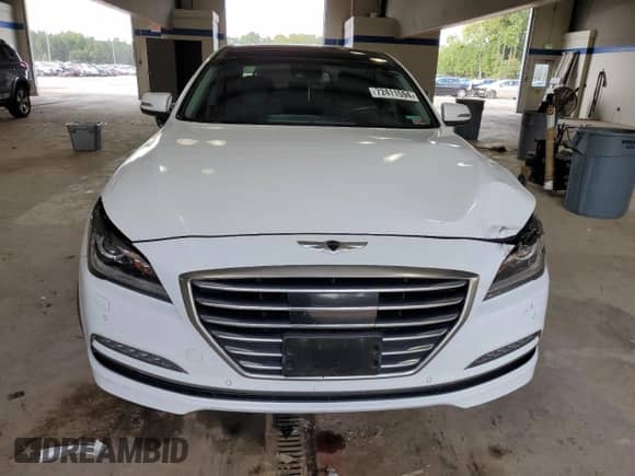 2016 Hyundai Genesis 3.8L z VIN KMHGN4JE9GU120394, wystawiony jako Copart lot #72411594 z przebiegiem 111 653 mil mil oraz Szkoda całkowita • Salvage title. Historia ofert i sprzedaży dostępna na DreamBid. Obrazek 5.