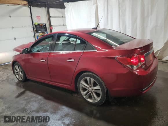 2011 Chevrolet Cruze LTZ with VIN 1G1PH5S97B7242268, listed as a Copart auction lot 89837915 with 166,608 mi miles and Salvage title. Bid and sale history available at DreamBid. Image 2.