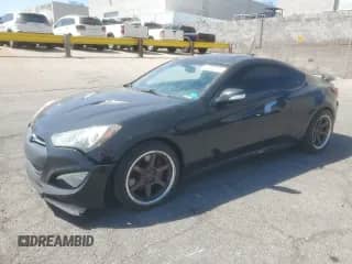 2013 Hyundai Genesis Coupe Track z VIN KMHHU6KJ4DU101052, wystawiony jako Copart lot #70898765 z przebiegiem 96 683 mil mil oraz Szkoda całkowita • Salvage title. Historia ofert i sprzedaży dostępna na DreamBid. Obrazek 1.