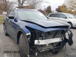 ✅ 2017 Infiniti QX70 • VIN: JN8CS1MW3HM416418 • Lot: 43592675. Wystawiony na IAAI z przebiegiem 130 945 mil. Bezpłatny archiwum sprzedaży aukcyjnych z USA i szczegółowy raport historii pojazdu na DreamBid. Zdjęcie 1.