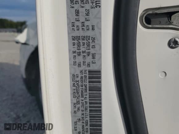 ✅ 2017 Dodge Journey Crossroad Plus • VIN: 3C4PDDGG0HT541965 • Лот: 81802025. Опубликован ранее на Copart с пробегом 89 512 миль. Бесплатный доступ к архиву аукционных продаж из США и подробный отчёт об истории автомобиля на DreamBid. Изображение 13.