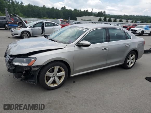 ✅ 2012 Volkswagen Passat SE • VIN: 1VWBP7A35CC002641 • Lot: 63715545. Listed on Copart with 127,159 mi. Free auction sales archive from the USA and detailed vehicle history report at DreamBid. Image 1.