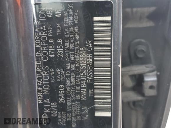 ✅ 2018 Kia Cadenza Premium • VIN: KNALB4J15J5123848 • Лот: 76187204. Опубликован ранее на Copart с пробегом Не указан. Бесплатный доступ к архиву аукционных продаж из США и подробный отчёт об истории автомобиля на DreamBid. Изображение 13.