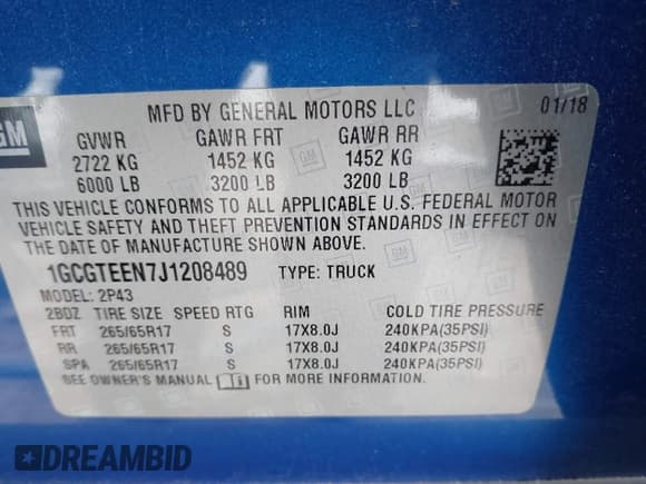✅ 2018 Chevrolet Colorado 4WD ZR2 • VIN: 1GCGTEEN7J1208489 • Лот: 41314735. Опубликован ранее на IAAI с пробегом 27 600 миль. Бесплатный доступ к архиву аукционных продаж из США и подробный отчёт об истории автомобиля на DreamBid. Изображение 9.