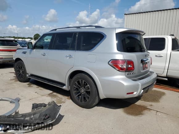✅ 2019 Nissan Armada Platinum • VIN: JN8AY2NF5K9352726 • Лот: 58525505. Опубликован ранее на Copart с пробегом 85 383 миль. Бесплатный доступ к архиву аукционных продаж из США и подробный отчёт об истории автомобиля на DreamBid. Изображение 2.