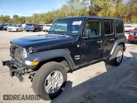 ✅ 2019 Jeep Wrangler Unlimited Sport S • VIN: 1C4HJXDG9KW637369 • Lot: 85081005. Listed on Copart with 71,341 mi. Free auction sales archive from the USA and detailed vehicle history report at DreamBid. Image 1.
