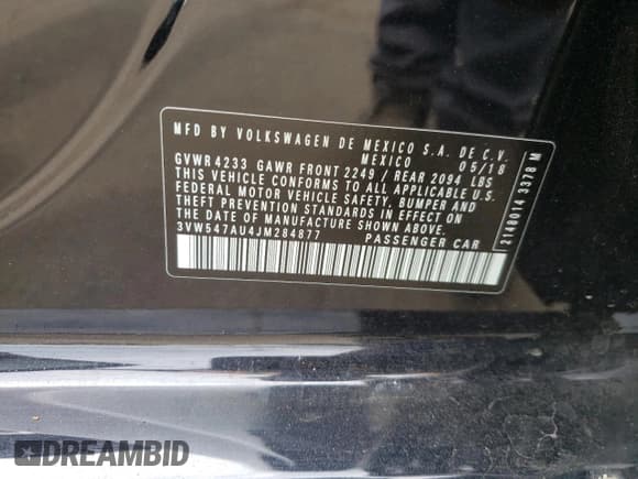 ✅ 2018 Volkswagen Golf GTI S • VIN: 3VW547AU4JM284877 • Lot: 70778005. Wystawiony na Copart z przebiegiem 171 827 mil. Bezpłatny archiwum sprzedaży aukcyjnych z USA i szczegółowy raport historii pojazdu na DreamBid. Zdjęcie 13.