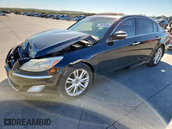 ✅ 2013 Hyundai Genesis 3.8L • VIN: KMHGC4DD2DU239151 • Lot: 90809285. Listed on Copart with 63,127 mi. Free auction sales archive from the USA and detailed vehicle history report at DreamBid. Image 1.